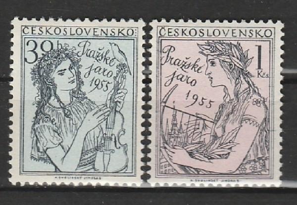 Музыкальный Фестиваль в Праге, ЧССР 1955, 2 марки